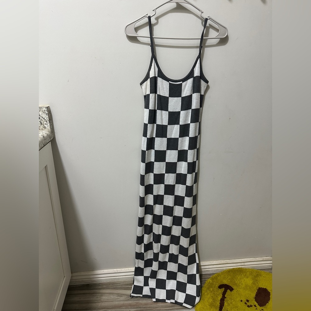 Checkered Bodycon Dress